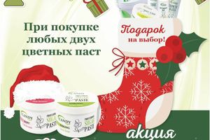 НОВОГОДНЯЯ АКЦИЯ: при покупке 2х Цветных паст для шугаринга 600 г ПОДАРОК НА ВЫБОР фото