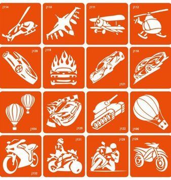 Transport, класична колекція, 6*6 см, 16 шт BT112 фото