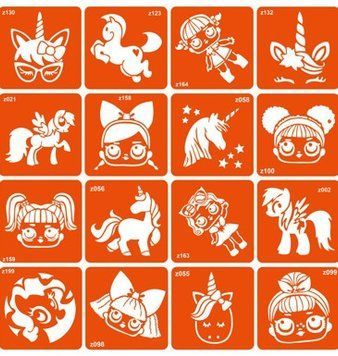 Unicorns + LOL, класична колекція, 6*6 см, 16 шт BT114 фото